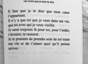 ne perdez pas une femme qui a vu tous vos défauts et qui a quand même resté.