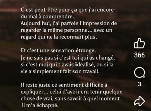 Au fil des années, notre intimité s’est presque complètement éteinte